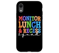 Monitorea los Colores Divertidos del escuadrón de Almuerzo y recreo Carcasa para iPhone XR