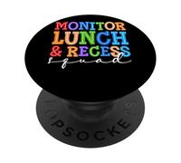 Monitorea los Colores Divertidos del escuadrón de Almuerzo y recreo PopSockets PopGrip Adhesivo