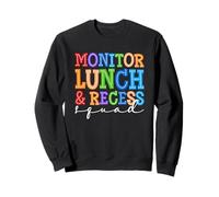 Monitorea los Colores Divertidos del escuadrón de Almuerzo y recreo Sudadera