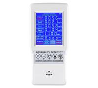 Monitoreo de la Calidad del Aire | Probador preciso de Calidad del Aire para CO2 HCHO TVOC PM2.5 PM10,Detector de Aire Multifuncional en Tiempo Real para Oficina en casa, Registro de Medio