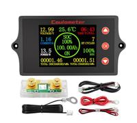 Monitores de batería de 8-100 V, probador digital de capacidad de batería, indicadores de niveles de carga de coche, indicadores de potencia, monitor de voltaje de capacidad