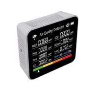 Monitores De Calidad Del Aire Medidor Interior Detecta PM2.5 Temperatura CO2 Y Humedad 9 En 1 Sensor Monitores Calidad Del Aire Multifunción