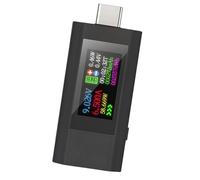 Monitores de energía USB C multifunción que muestran voltajes, capacidad de corriente, 4-30 V, 0-5,1 A, voltajes y probador de corriente, probador USB C