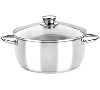 Monix Optima - Cacerola Optima 22 cm con tapa de cristal