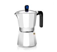 Monix Induction Express Cafetera italiana inducción, aluminio, capacidad 6 tazas, color plata