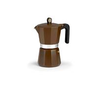 Monix New Cream Cafetera Italiana de Aluminio 6 Tazas Marrón