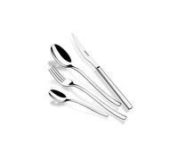 Monix cubertería Capri - Juego de cubiertos 24 piezas. Cuchillos chuleteros, cucharas, tenedores. Acero inox pulido brillo