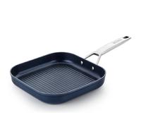 Monix Diamond | Grill 28 cm con rayas, aluminio forjado, fondo full induction, sin PFOA, antiadherente, apta para todo tipo de cocina incluida inducción