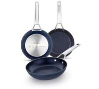 MONIX Diamond | Set 3 sartenes 20-24-28 cm, aluminio forjado, fondo full induction, sin PFOA, antiadherente, apta para todo tipo de cocina incluida inducción