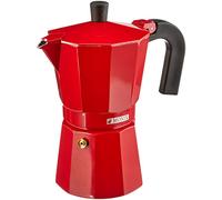 Monix Fresa Cafetera Italiana de Aluminio, 6 Tazas, Color Fresa, Apta para Todo Tipo de encimeras, Excepto inducción