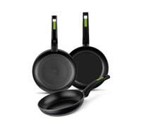 Monix Green Set de 3 Sartenes Inducción Aluminio Forjado