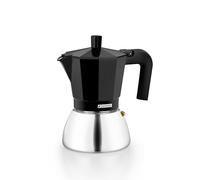 Monix Induction Inox | Cafetera Italiana 9 tazas, color negro