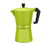 Monix Lima Cafetera Italiana de Aluminio, 6 Tazas, Color Verde, 10 cm