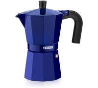 Monix M301706 M301706-Cafetera Italiana, 6 Tazas, Color Cobalto, Aluminio, 10 cm