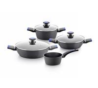 Pack Batería de Cocina Monix Martín Berasategui/ Cazo Ø16cm/ Cacerolas Ø20 - 24 - 28cm/ Aluminio Forjado/ Apta para Inducción