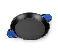 Monix Solid+ | Paellera 36 cm con asas de silicona | Aluminio fundido con antiadherente, Apta para todo tipo de cocinas incluida inducción