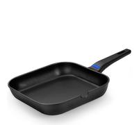 Monix Solid Plus - Sartén Grill Asador de aluminio fundido con antiadherente Classic. 24 o 28 cm lisa o rayas. Sartenes cocina 28 cm rayas