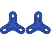 MONIX Solid+ Set 2 Unidades, Protector para Sartenes Antiadherentes, Acero Inoxidable, Azul, 35 cm, 2 Unidades (Paquete de 2)