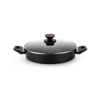 MONIX Titan Rock | Cacerola baja 28 cm, aluminio forjado, fondo full induction, antiadherente interior y exterior, apto para todos los tipos de cocina incluso inducción