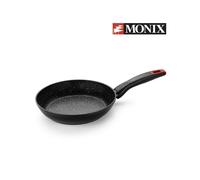 Monix Titan Rock - Sartén antiadherente aluminio forjado negra efecto piedra. Para gas cocina de gas, vitrocerámica e inducción