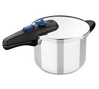Monix Veloce | Olla a presión rápida de 7 litros, Triple Sistema de Seguridad, Dos sitemas de fucionamiento, Color Plateado, Acero Inoxidable 18/10, 22 cm