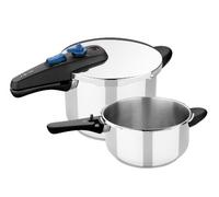 Monix Ollas a presión Veloce Set Duo – 4 y 6 litros rápidas – Plateado