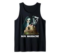 Monja Masacre Survival Horror Game Maniac Camiseta sin Mangas