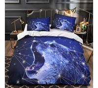 Monje bajo el árbol Funda de Edredón con Fundas de Almohada 3 Piezas Suave Impresión 3D Cierre de Cremallera Oculta Antibacteriana meditativo Funda Edredon for niños y niñas Double（200x200cm）