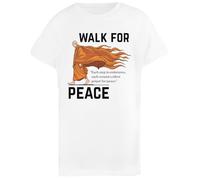 Monje Zen Caminante Camiseta Infantil Básica Algodón Blanca Basic Cotton White Children's T-Shirt