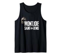 Monjoie Saint Denis Fleur de LYS Chevalier ROI de France Camiseta sin Mangas