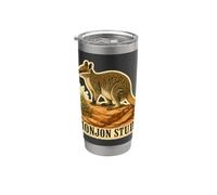 MONJON STUDY Ualabí de Roca Historia Natural Vaso térmico de acero inoxidable de doble pared
