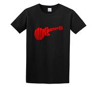 Monkees Guitar Logo T-Shirt Black Mens tee Unisex Shirt XXL