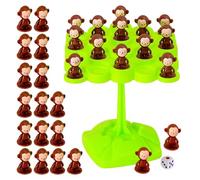 Monkey Balance Tree | Interactive Stacking Toys | Balancing Board Game - for Kids Boys Girls Preschoolers Kindergarten Home School Party Birthday Daycare Centers Family Night