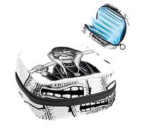 Monkey - Bolsa de almacenamiento portátil para servilletas sanitarias, color blanco y negro, Varios colores, 4.7x6.6x6.6 in/12x17x17 cm