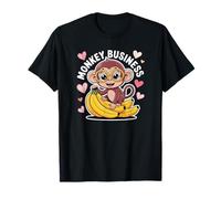 Monkey Business Cute Animal Lover Glasses Fun Camiseta