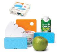 Monkey Business Set de Hielos Reutilizables Nevera Back To Cool, 4 Bolsas de Hielo Recargables (Set Oso Polar)