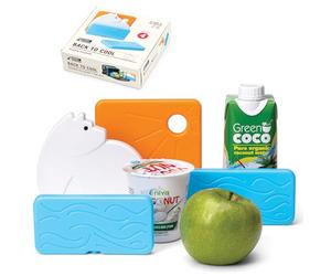 Monkey Business Set de Hielos Reutilizables Nevera Back To Cool, 4 Bolsas de Hielo Recargables (Set Oso Polar)