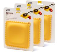 Monkey Business Soporte para cucharas en forma de ravioli, paquete de 3, soporte para cuchara para encimera de cocina, accesorios de cocina geniales, bonitos accesorios de cocina, de una colección de