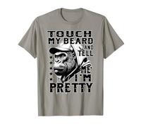 Monkey con Barba Gracioso Toque mi Barba Dime Que Soy Camiseta