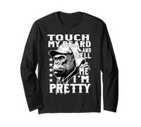 Monkey con Barba Gracioso Toque mi Barba Dime Que Soy Manga Larga