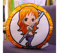 Monkey•D•Luffy/Nami/Zoro/Tony Tony Chopper/Franky Cojín de felpa de personajes de anime