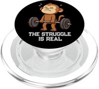 Monkey Deadlift Gymrats Struggle Is Real Lifting Hombres Mujeres PopSockets PopGrip para MagSafe