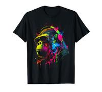Monkey DJ Ape Auriculares Monke Music Camiseta