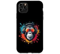 Monkey DJ gafas de sol Holiday Music Fan Natur Monkey Carcasa para iPhone 11 Pro Max