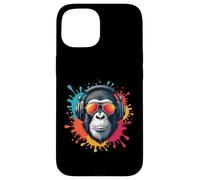 Monkey DJ sunglasses Holiday Music Fan Natur Monkey Carcasa para iPhone 15