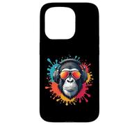 Monkey DJ sunglasses Holiday Music Fan Natur Monkey Carcasa para iPhone 15 Pro