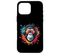 Monkey DJ sunglasses Holiday Music Fan Natur Monkey Carcasa para iPhone 16 Pro Max