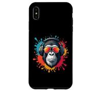 Monkey DJ sunglasses Holiday Music Fan Natur Monkey Carcasa para iPhone XS Max