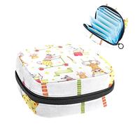 Monkey Dog - Bolsa de almacenamiento portátil para servilletas sanitarias, Varios colores, 4.7x6.6x6.6 in/12x17x17 cm