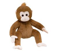 Monkey Fabric, Monkey Plush Toy Soft Animal Doll para niños | Juguetes de lujo de dibujos animados, cojín de felpa de 16 pulgadas tentador de mono forma: el mono para niños y adultos, muñeca de animal